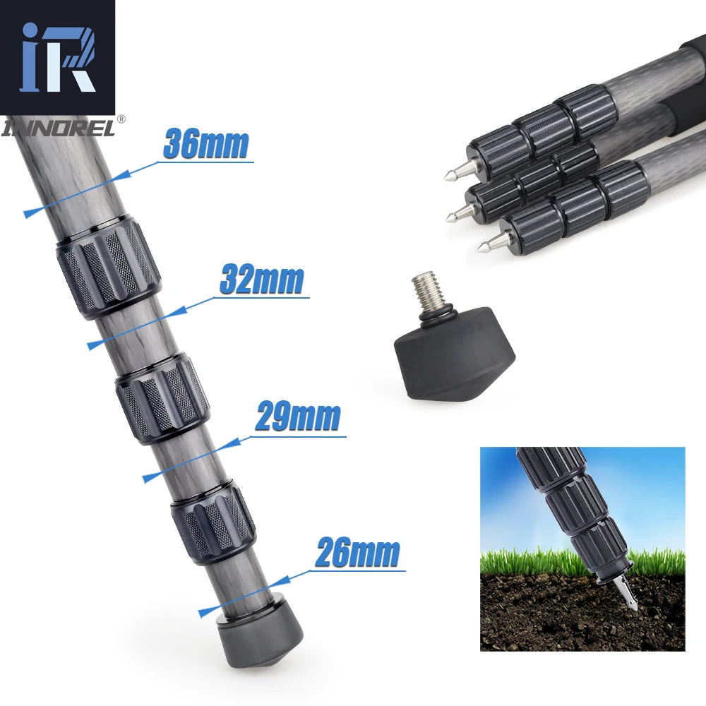 LT364C Luxury 10 Layers Carbon Fiber Tripod for Camera