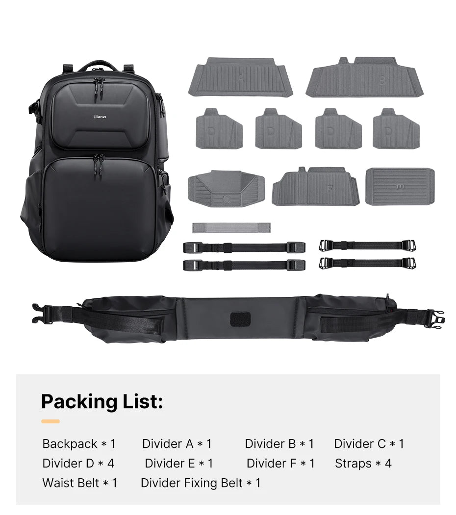 Hard-shell Waterproof Camera Backpack