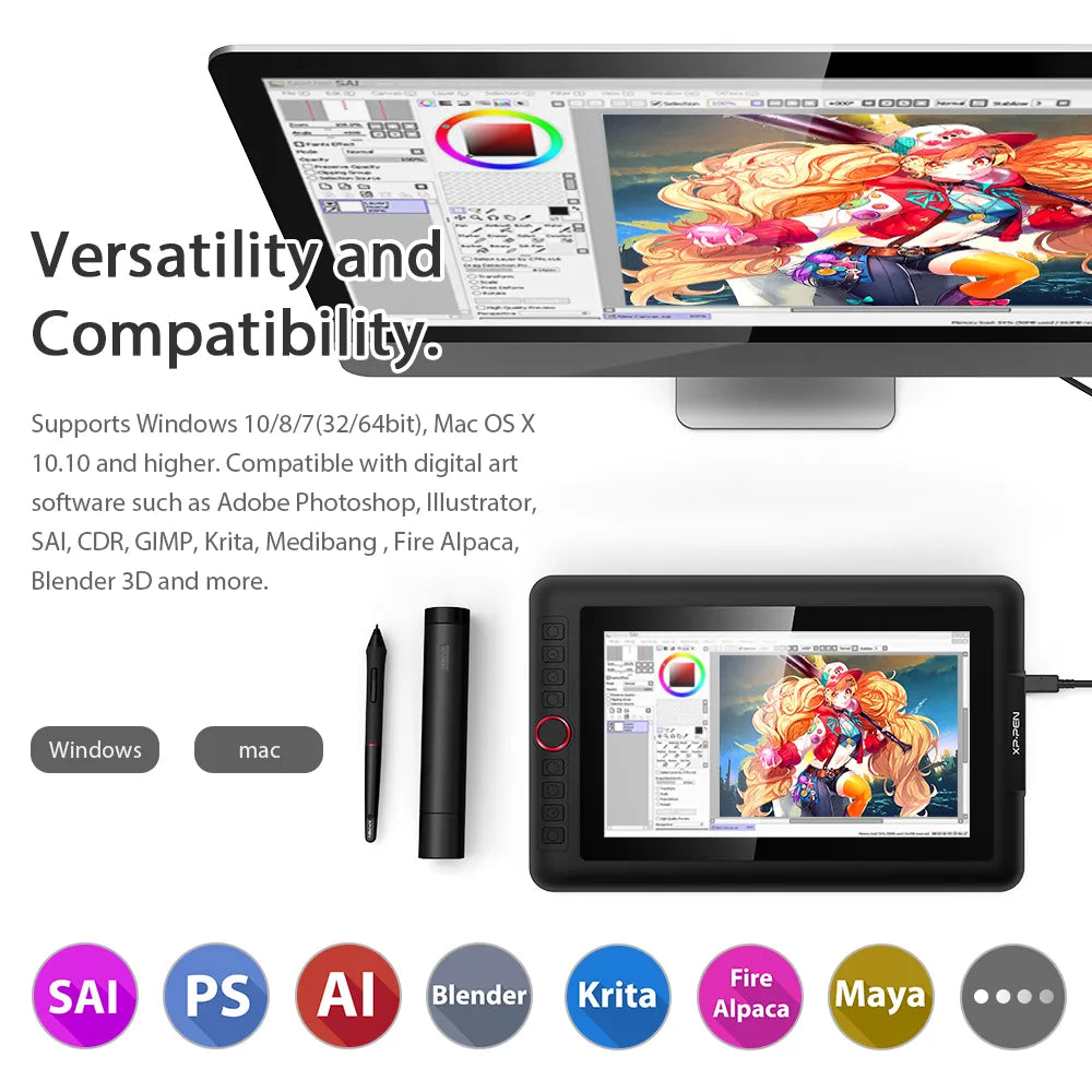 XPPen Artist 13.3 Pro Graphics Tablet Drawing Monitor