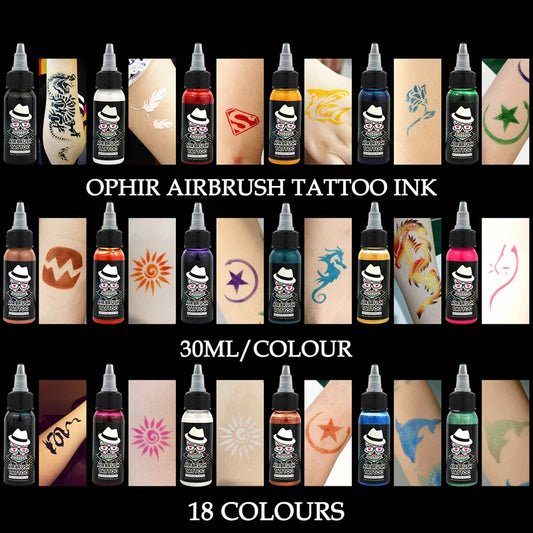 Common Airbrush Temporary Tattoo Ink