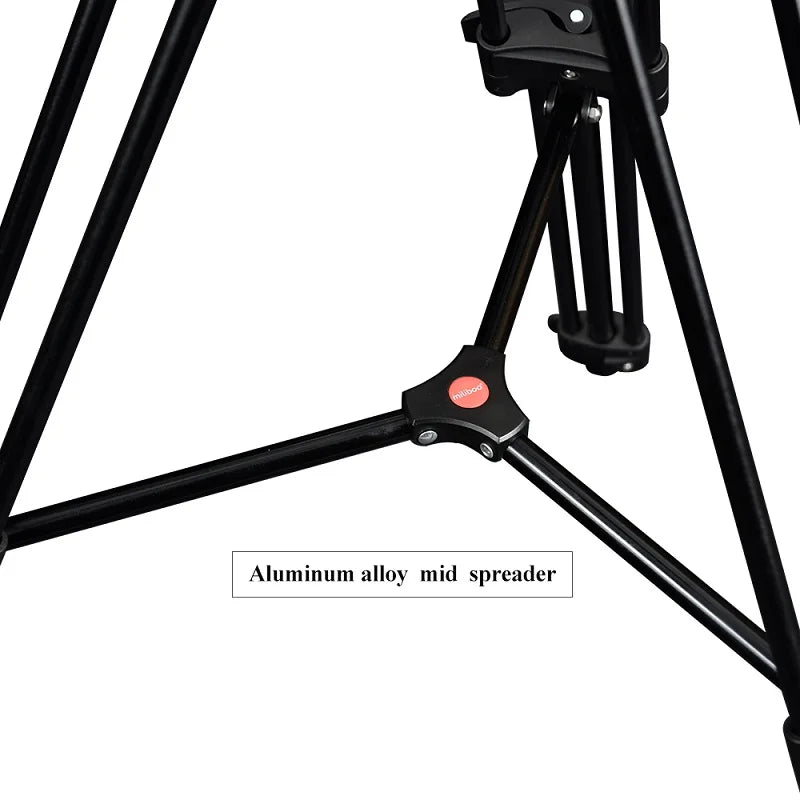 Aluminum Heavy Duty Fluid Head Camera Tripod