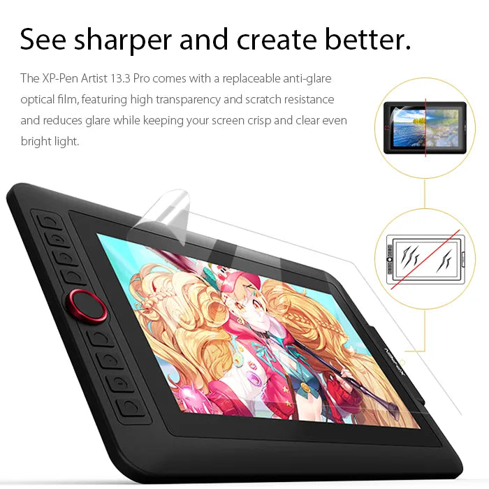 XPPen Artist 13.3 Pro Graphics Tablet Drawing Monitor