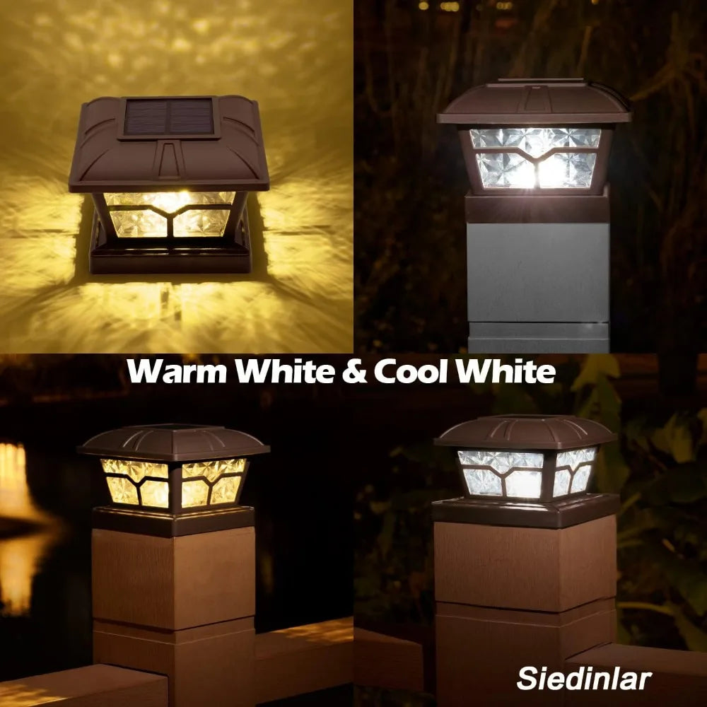 Outdoor Solar Post Cap Lights