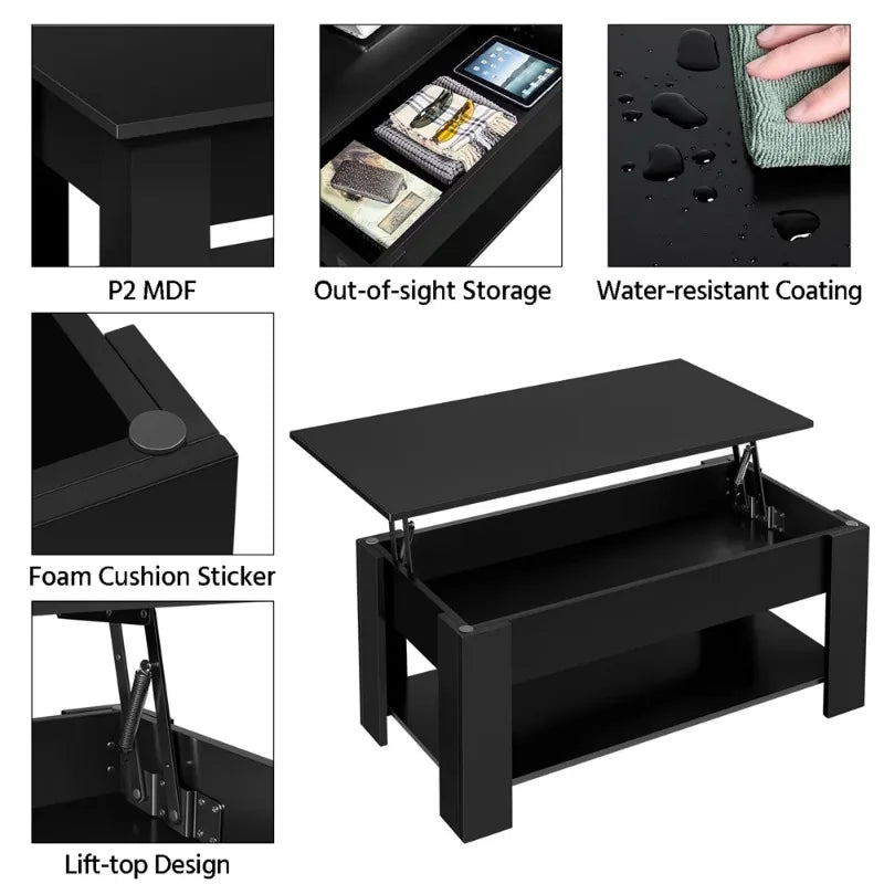 Wooden Lift Top Coffee Table