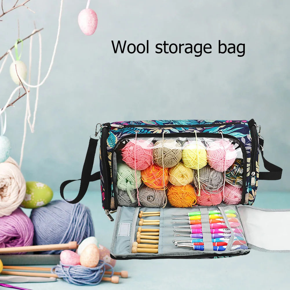 Travel Knitting Organizer Bag