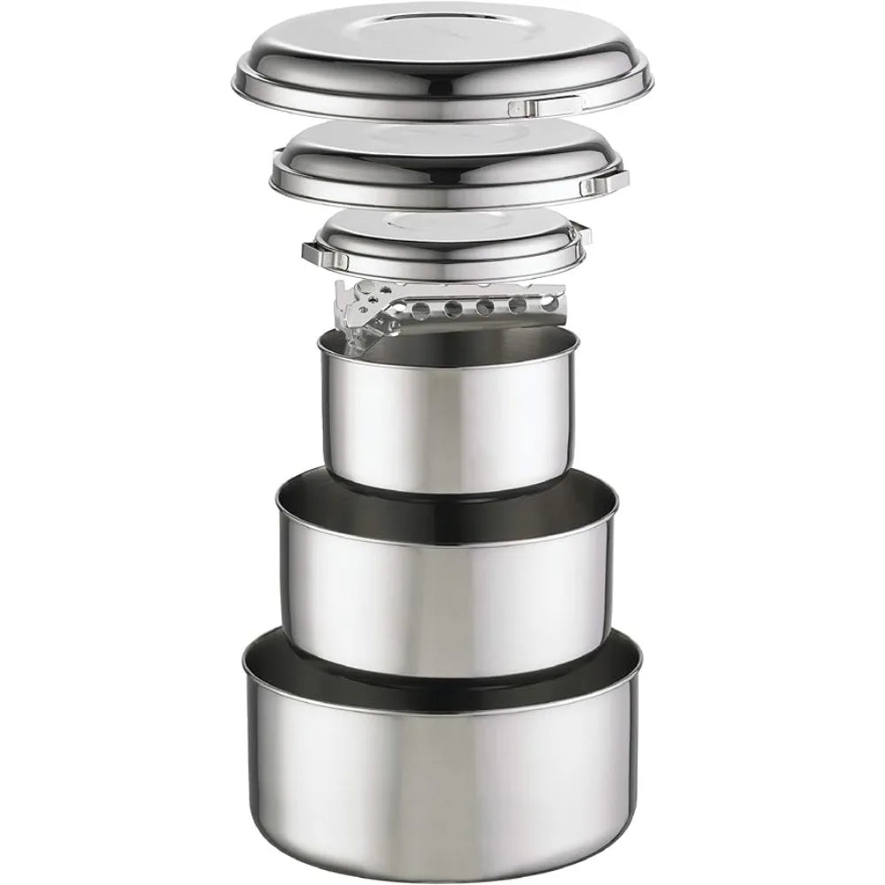 Stainless Steel Camping Pot Set