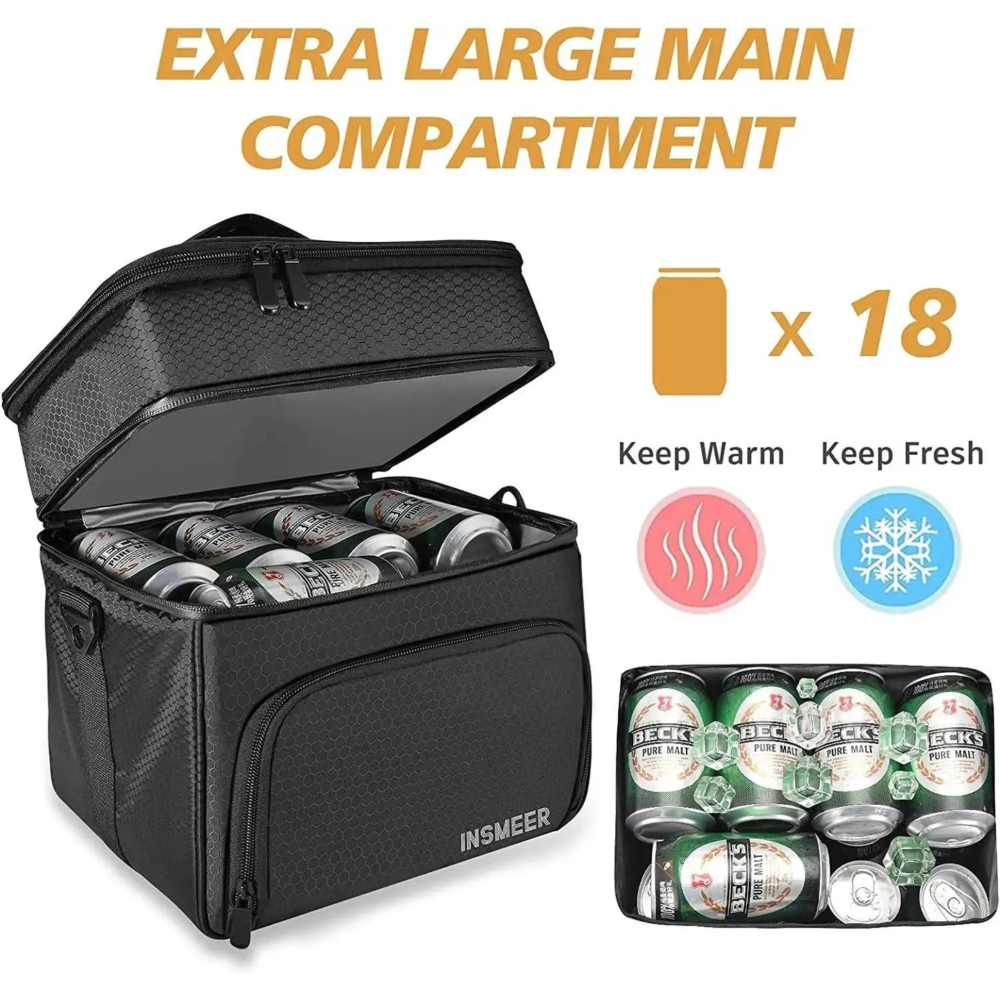 Large Compartment Cooler/Lunch Box