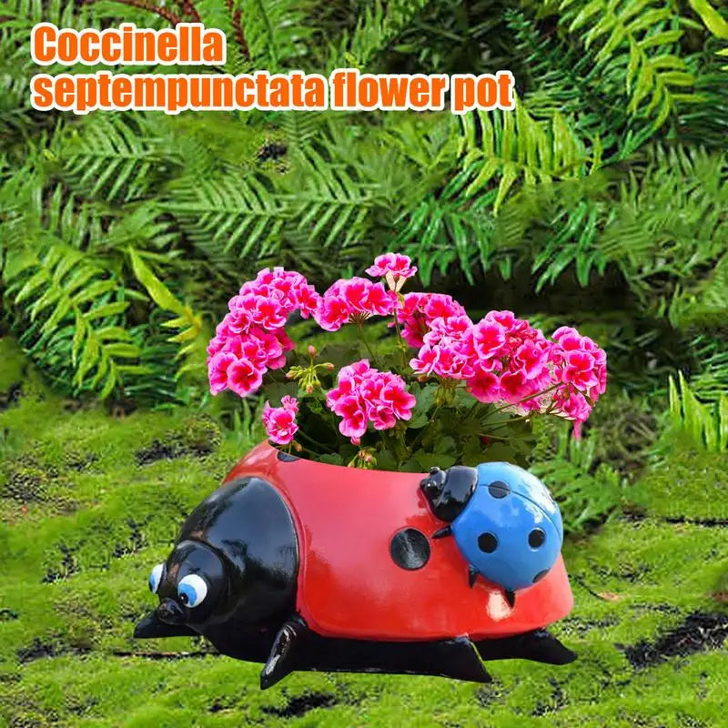 Ladybug Flower Pot