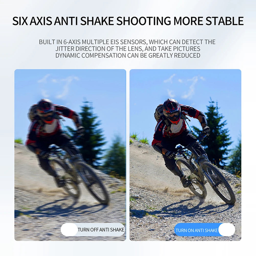 Anti-shake Action Camera With Remote Control