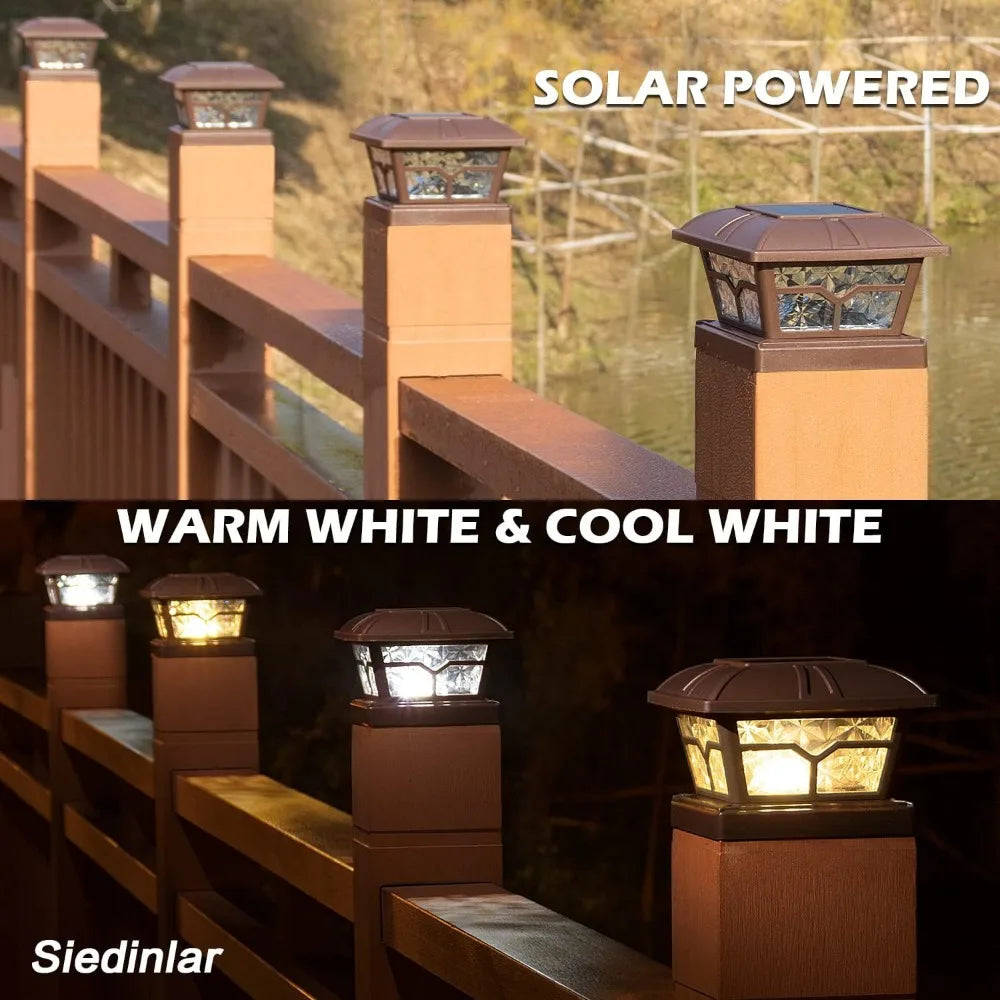 Outdoor Solar Post Cap Lights