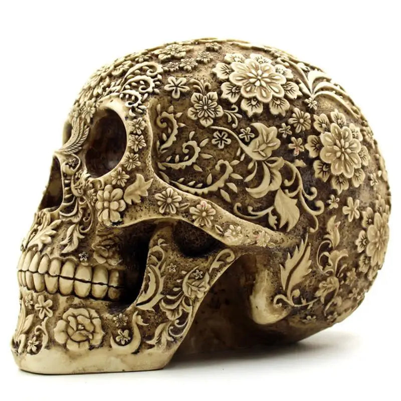 Resin Skull Statue