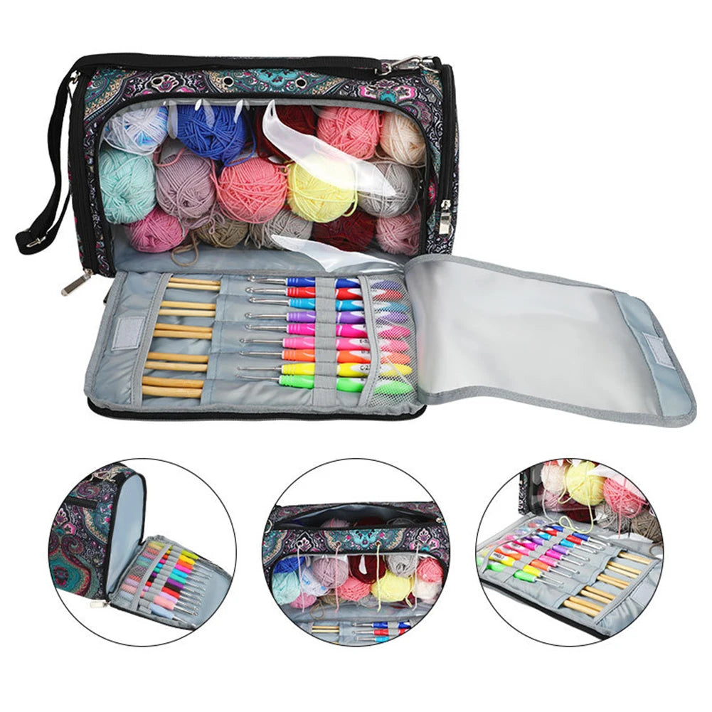 Travel Knitting Organizer Bag