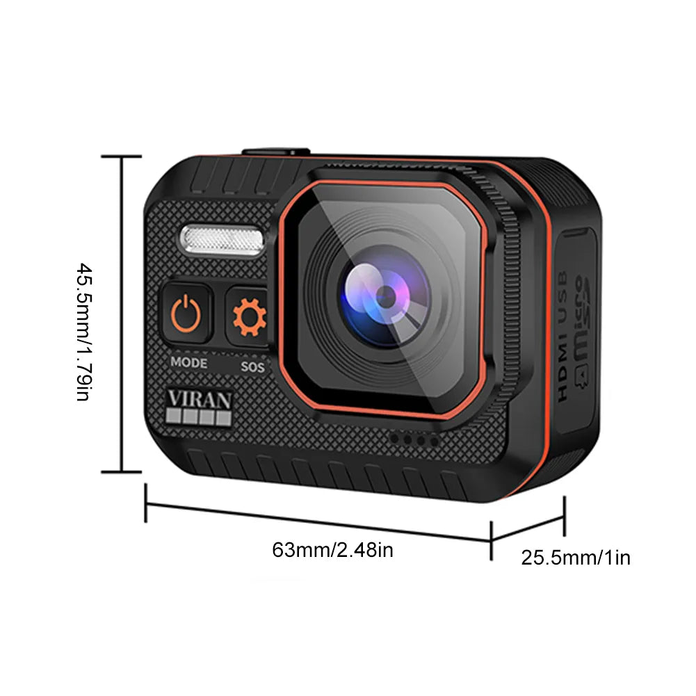 Anti-shake Action Camera With Remote Control