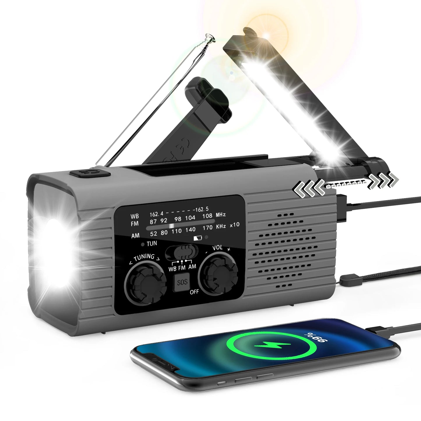 Emergency Solar/Hand Crank Radio