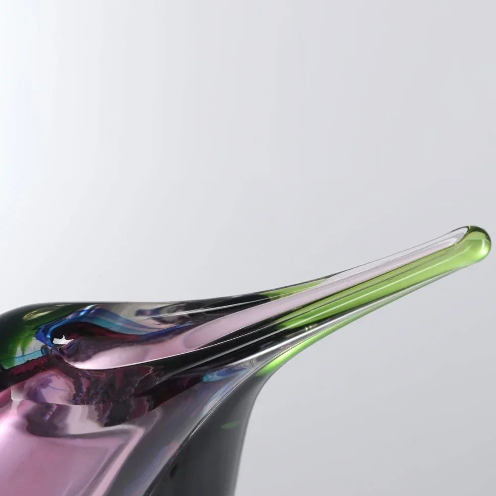 Hand Blown Multicolor Glass Vase