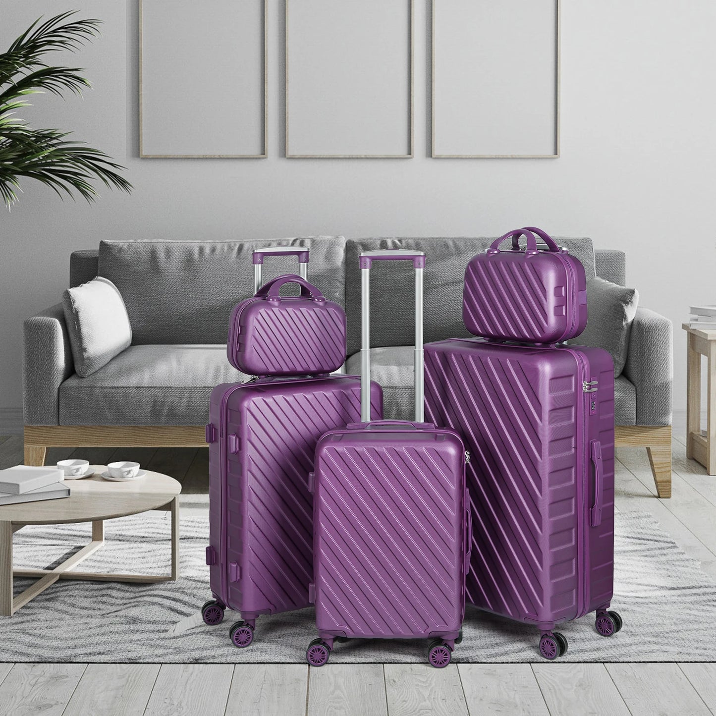 5Pcs Luggage Set With TSA Lock