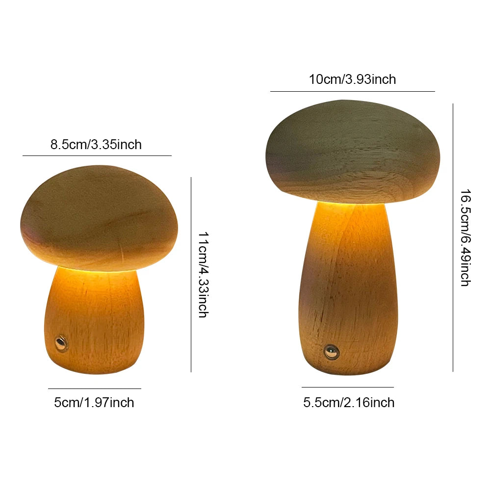 Cute Rechargeable Mushroom Light