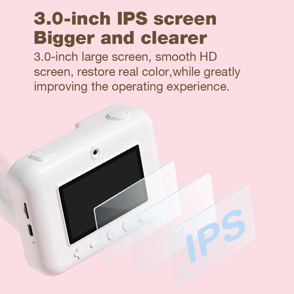 Instant Print Child Camera 3.0 Inch HD Screen