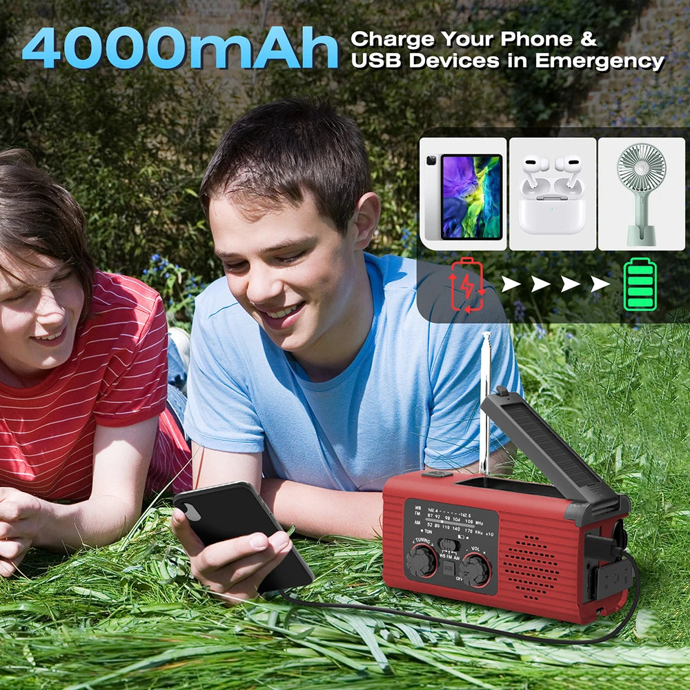 Emergency Solar/Hand Crank Radio