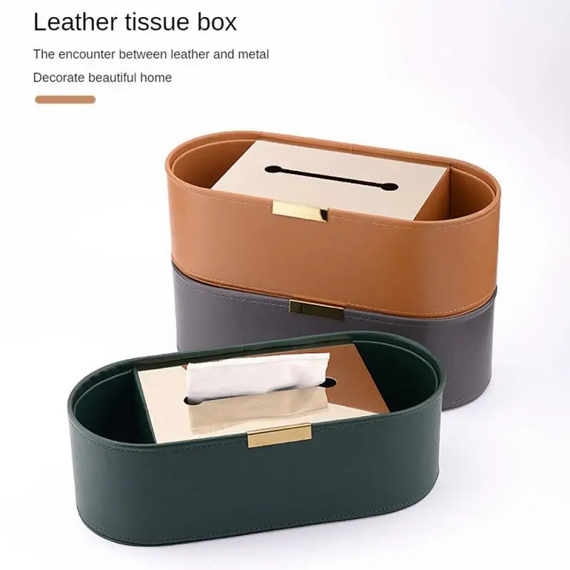 Leather Tissue Holder