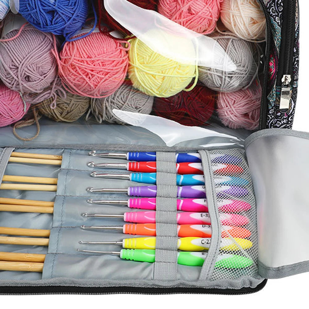 Travel Knitting Organizer Bag