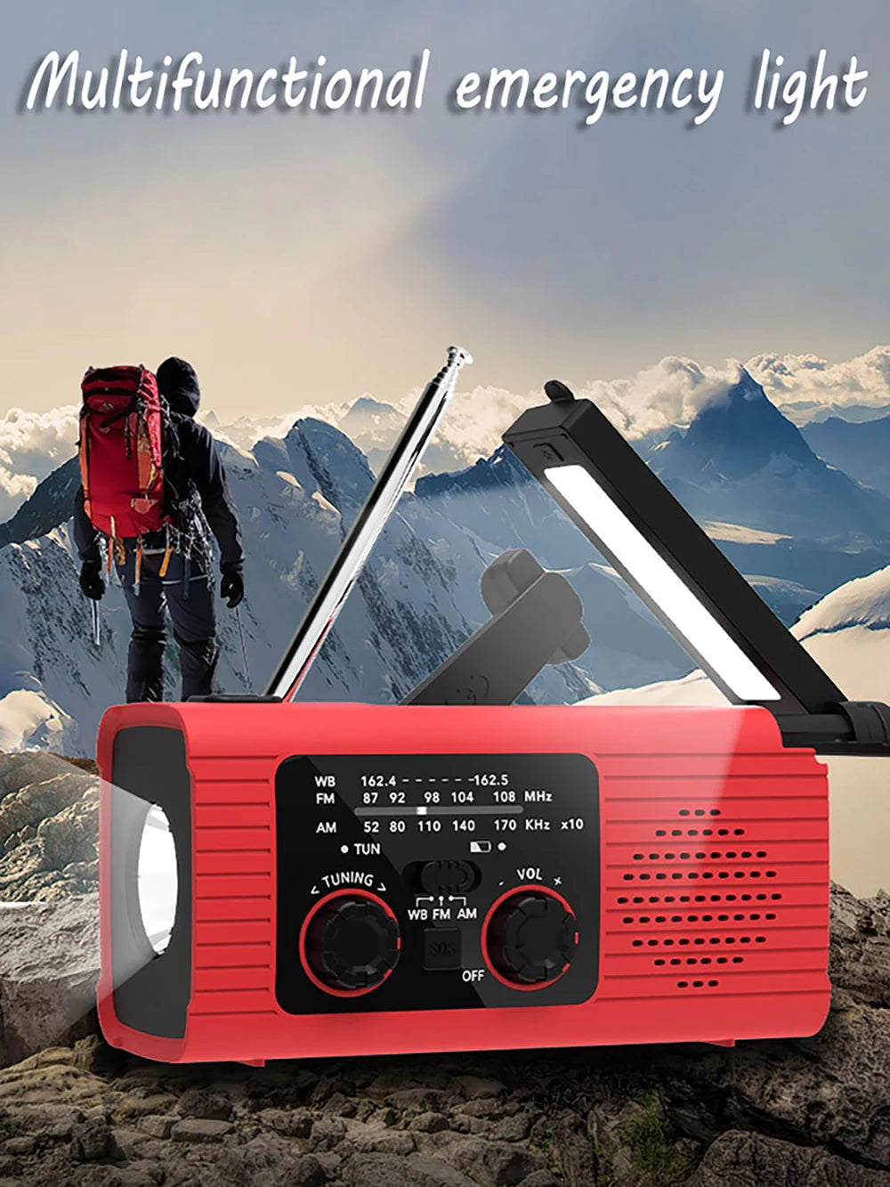 Emergency Solar/Hand Crank Radio