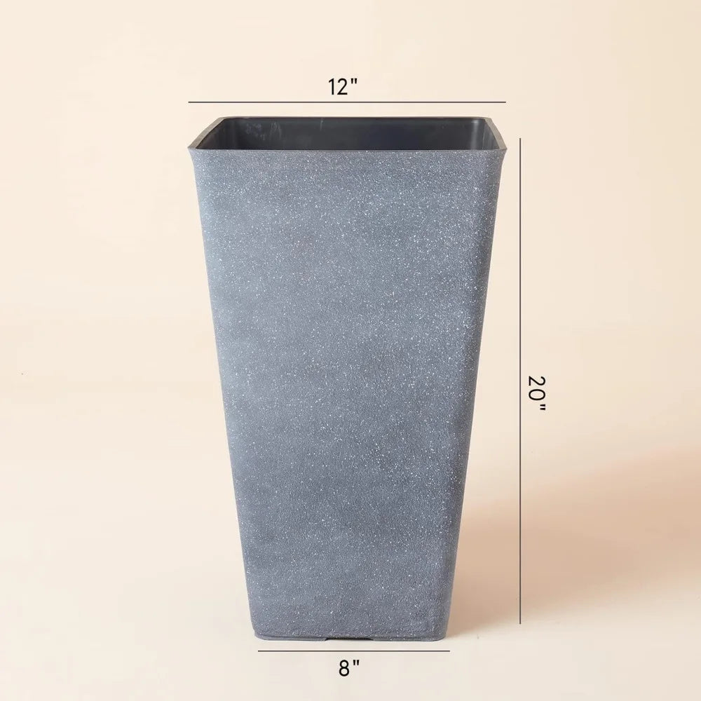 Tall Rectangular Flower Pot