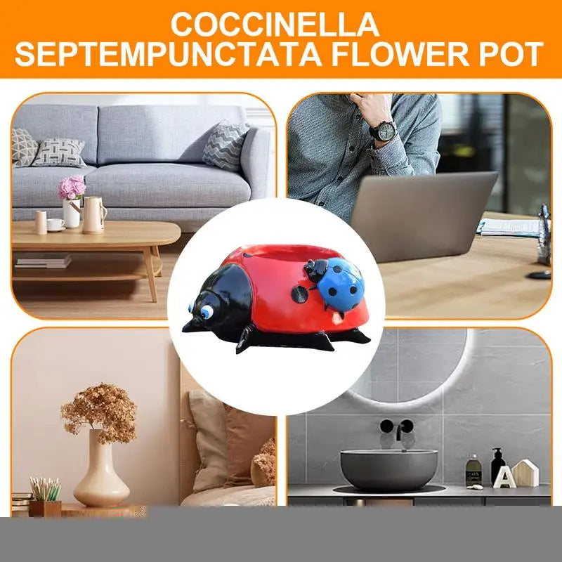 Ladybug Flower Pot