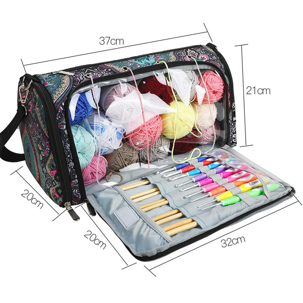 Travel Knitting Organizer Bag