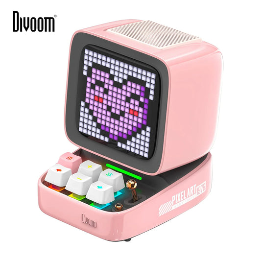 Pixel Art Bluetooth Speaker and Alarm Clock