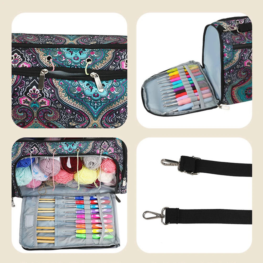 Travel Knitting Organizer Bag