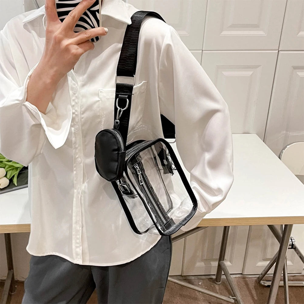 Transparent Ladies Hobo Bag