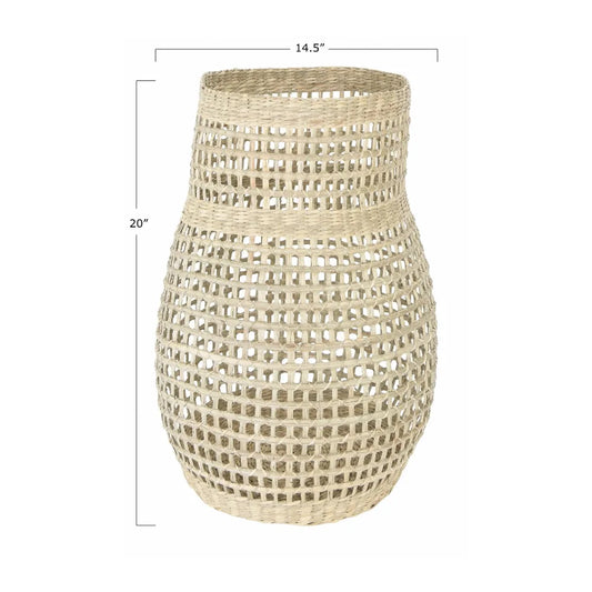 Handwoven Natural Seagrass Vase