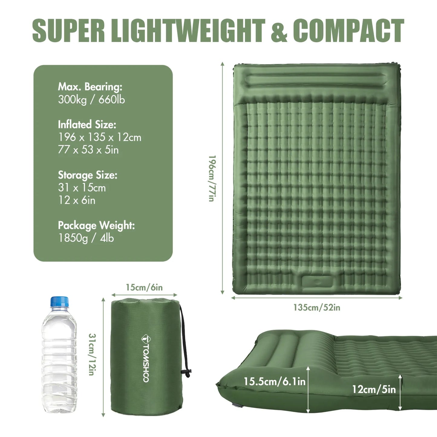 Inflatable Mattress w Built-in Pump