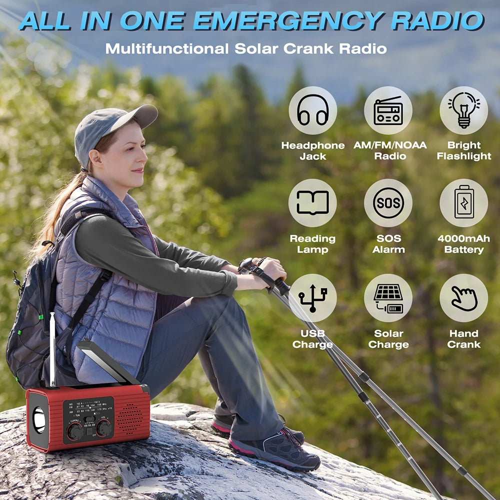 Emergency Solar/Hand Crank Radio