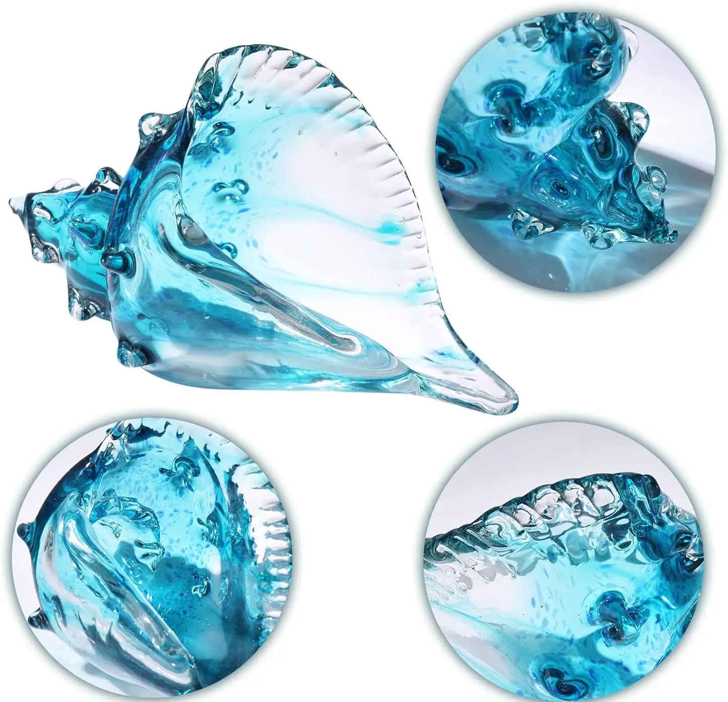 Hand-blown Glass Conch Shell